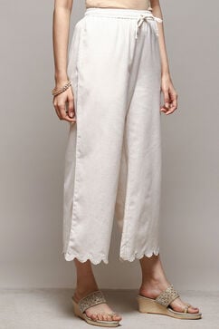 Natural Cotton Relaxed Palazzo image number 3