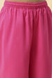 Fuchsia Cotton Printed Gathered Suit Set image number 2