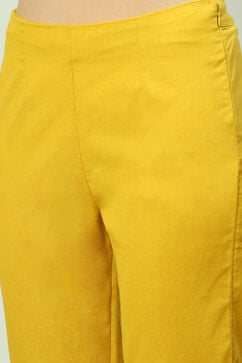 Ochre Cotton Flax Slim Pants image number 1