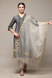 Off White Art Silk Yarndyed Dupatta image number 0