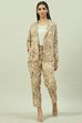 Beige Rayon Straight 3 Piece Set image number 0