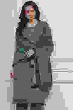 Green Printed Straight Winter Suit Set image number 7