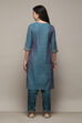 Red Rayon Straight Kurta Salwar Suit Set image number 5