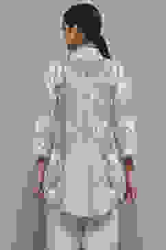 Blue Viscose Straight Kurti image number 3