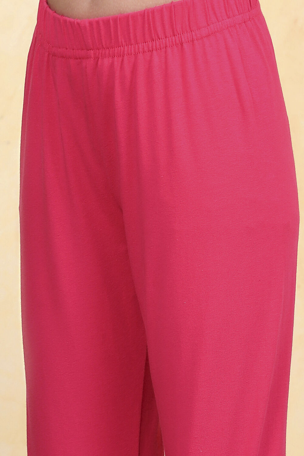 Blue Cotton Tiered Printed Kurta Churidar Set image number 2