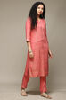 Plum Rayon Straight Kurta Pants 2 Piece Set image number 5