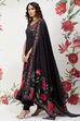 Rohit Bal Black Cotton Silk Flared Printed Suit Set image number 5