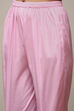 Pink Linen Digital Print Unstitched Suit Set image number 3