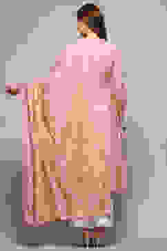 Pink Threadwork All-Over Dupatta  image number 3