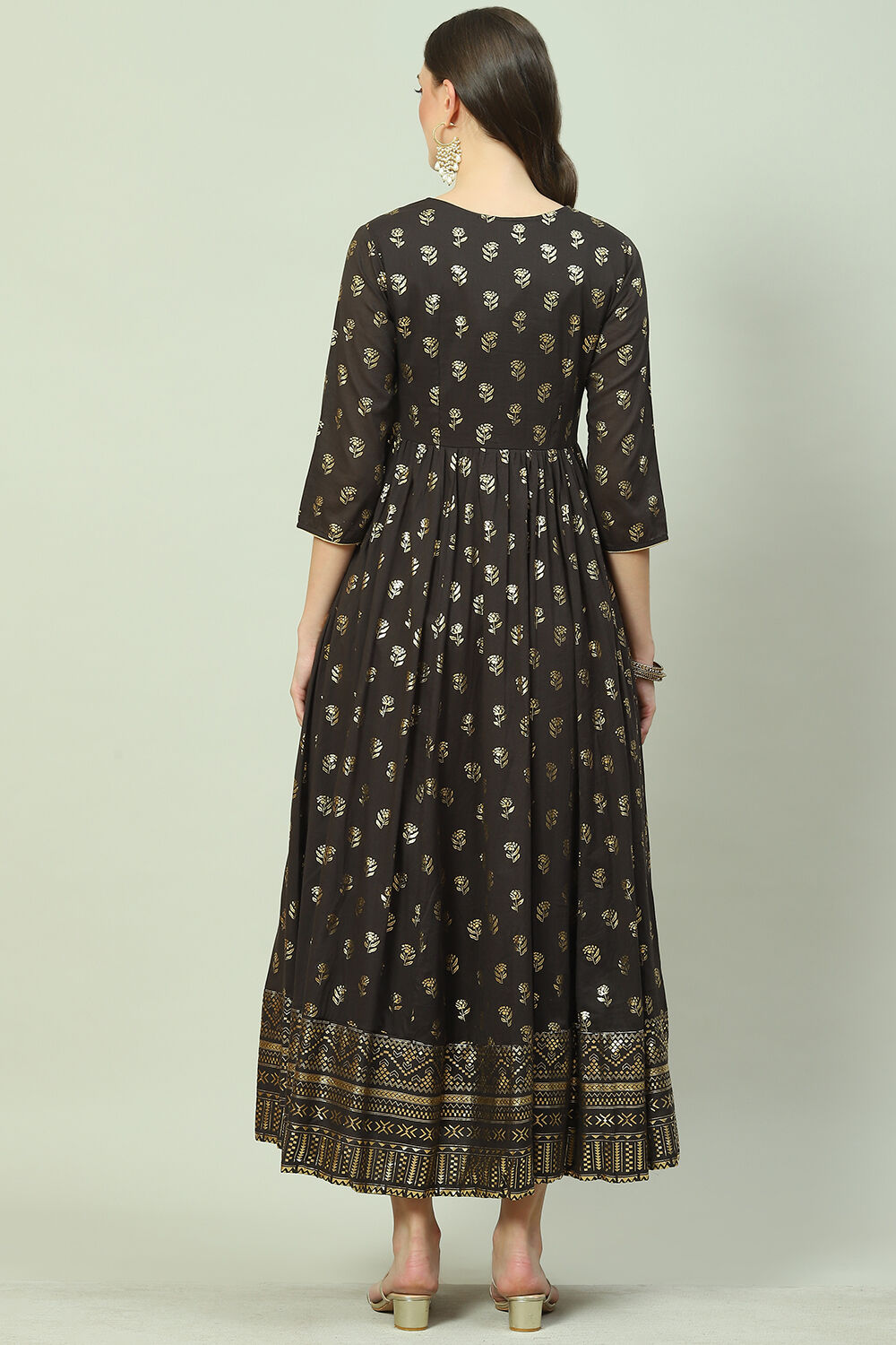 Charcoal Cotton Dress image number 4