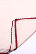 Light Peach Cotton Anarkali Kurta Palazzo Suit Set image number 2