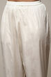 Off White Cotton Screen Print Unstitched Suit Set image number 16