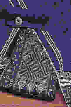 Indigo Cotton Machine Embroidered Unstitched Suit Set image number 0