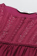 Cherry Red Rayon Fusion Dress image number 1