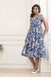 Blue Cotton Kalidar Dress