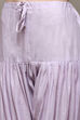 Lavendar Cotton Blend Printed Unstitched Suit Set image number 3