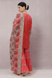 Coral Viscose Straight Kurta Garara Suit Set image number 7