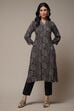 Beige LIVA Straight Printed Kurta image number 1