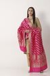 Rani Pink Art Silk Dupatta image number 3