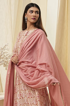 Dull Pink  Dupatta image number 0