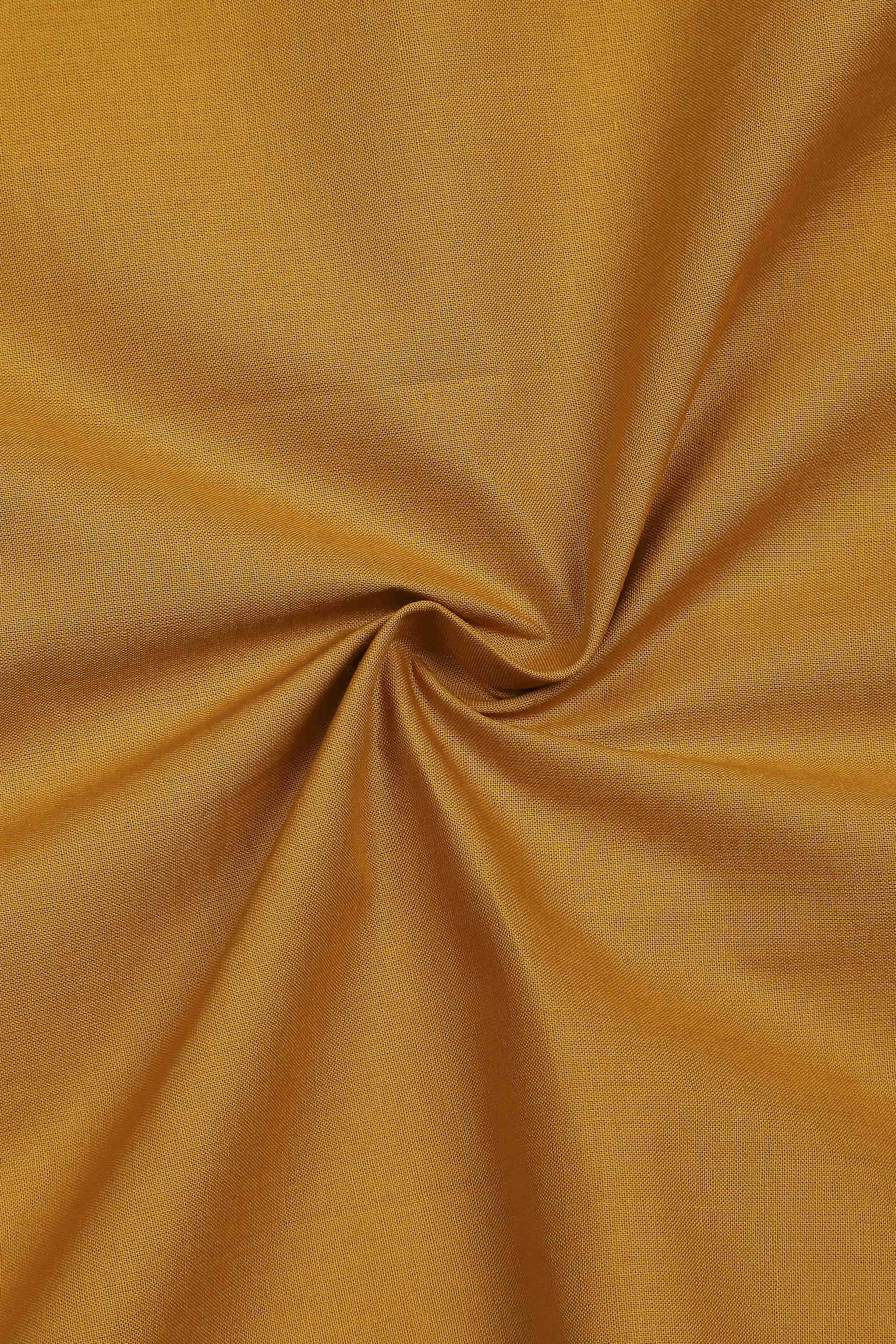 Mustard Cotton Jamdani Unstitched Suit Set image number 2