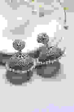 Oxidised Gold Brass Jhumka image number 0