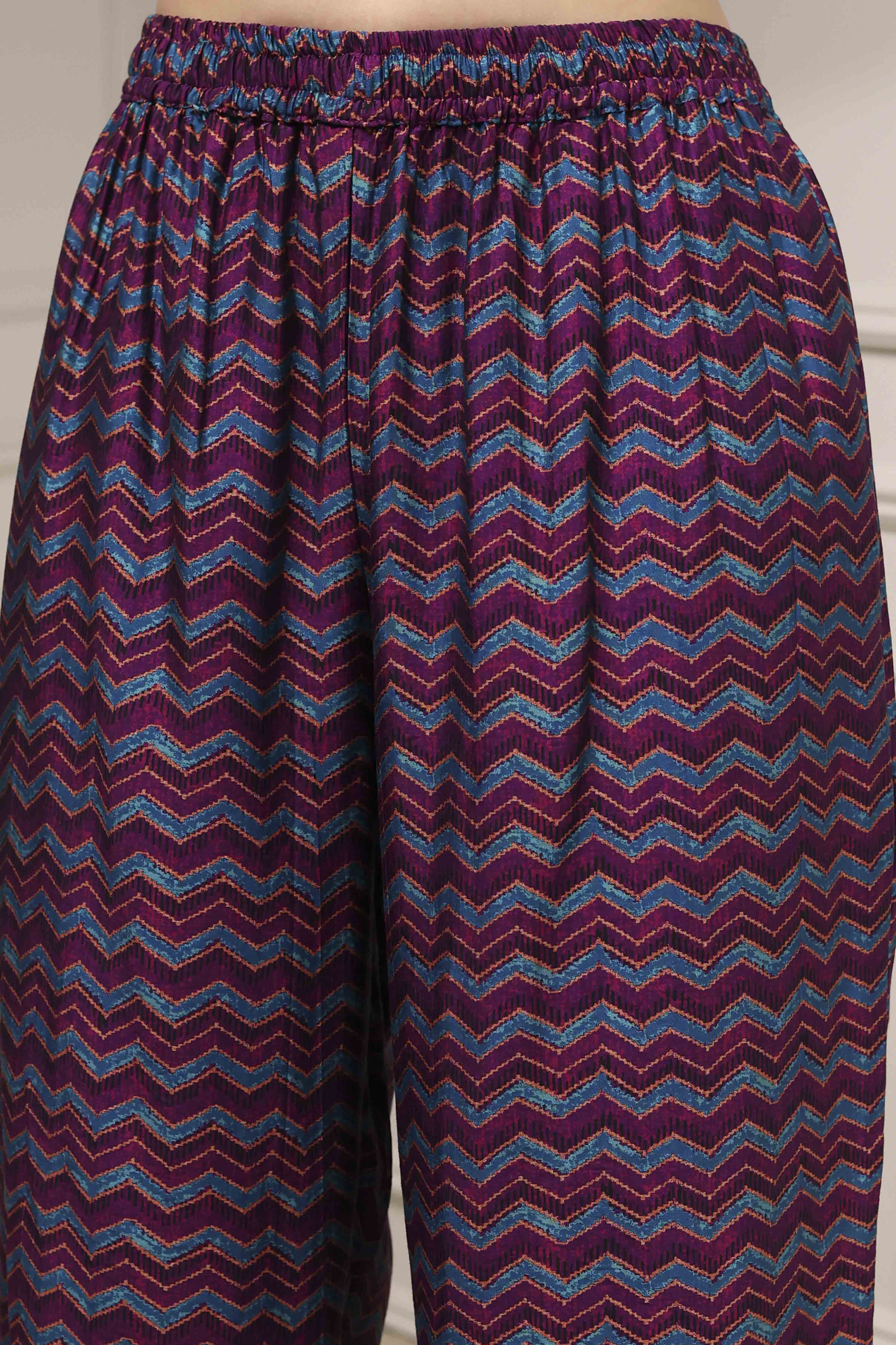 Green Printed Anarkali Suit Set image number 2