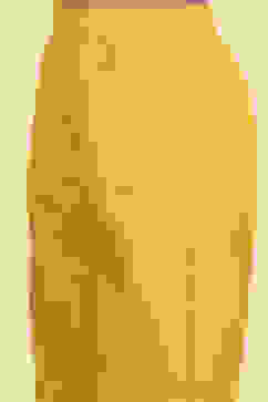 Yellow Cotton Solid Tiered Suit Set image number 2