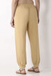 Beige Viscose Lycra Harem Pants image number 5
