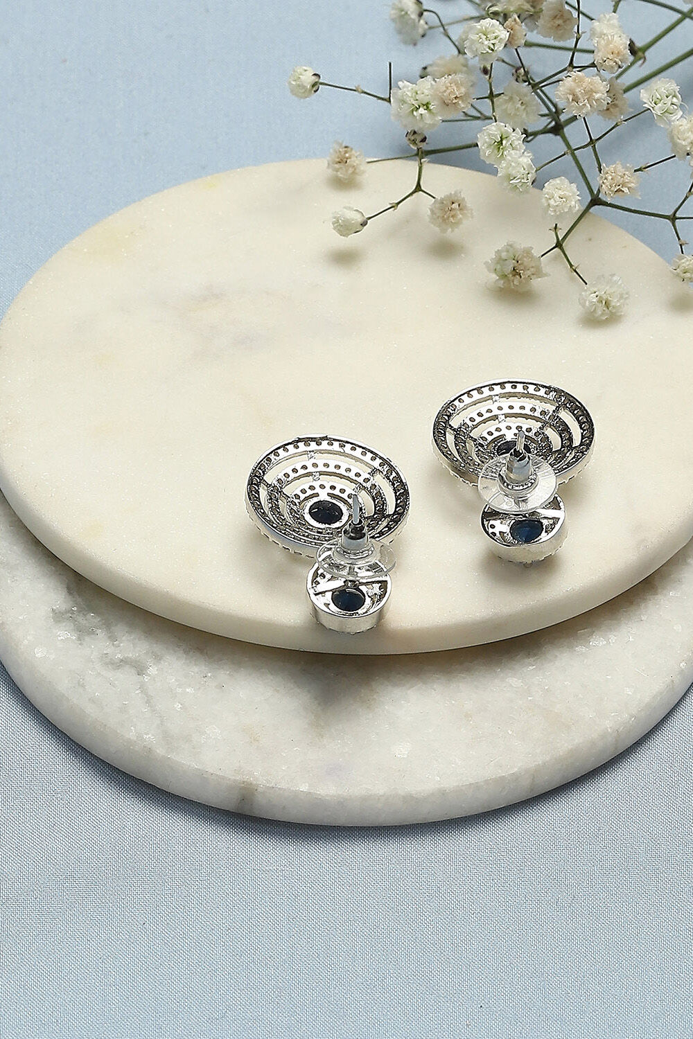 Blue Brass Earrings image number 2