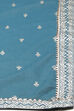 Wine Cotton Silk Flared Kurta Churidar Suit Set image number 2