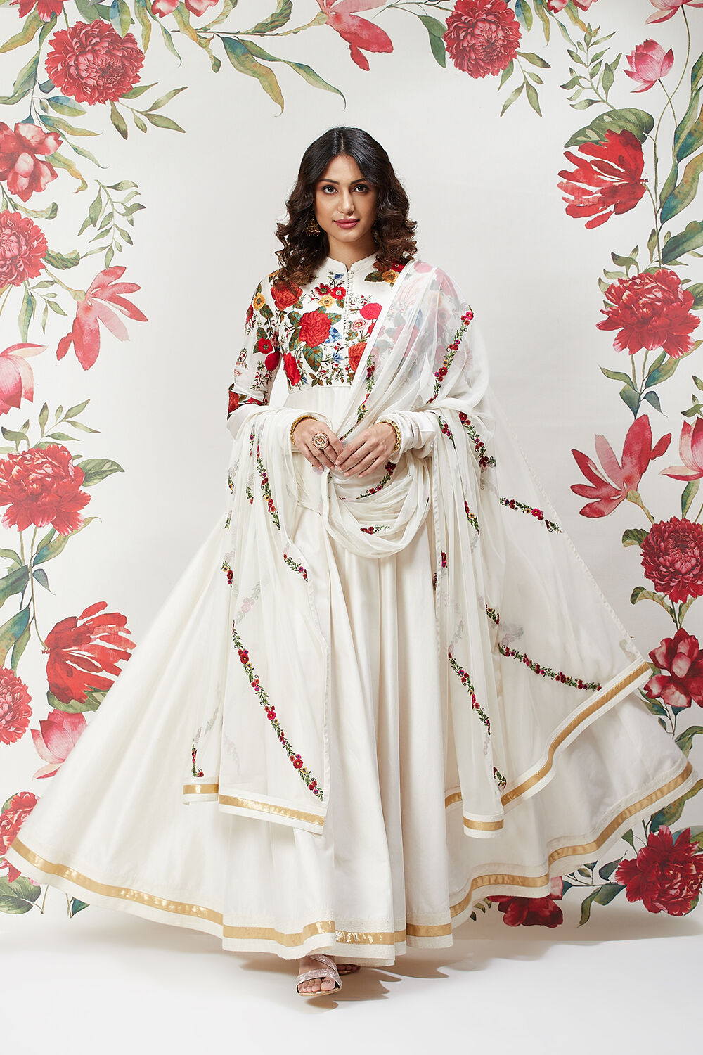 Biba on sale white anarkali