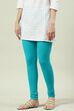 Camel Cotton Blend Solid Churidar image number 0