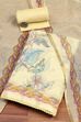 Peach Cotton Printed Unstitched Suit Set image number 0