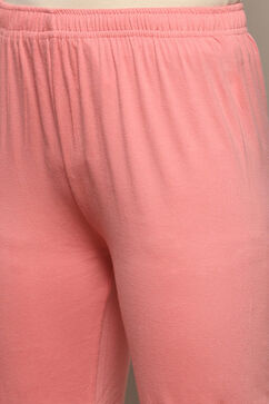 Blush Pink Poly Cotton Straight Suit Set image number 2