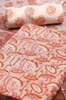 Beige Cotton Printed Embroidered Unstitched Suit Set image number 1
