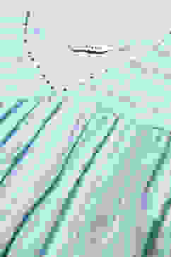 Aqua Blue Cotton Gathered Suit Set image number 1