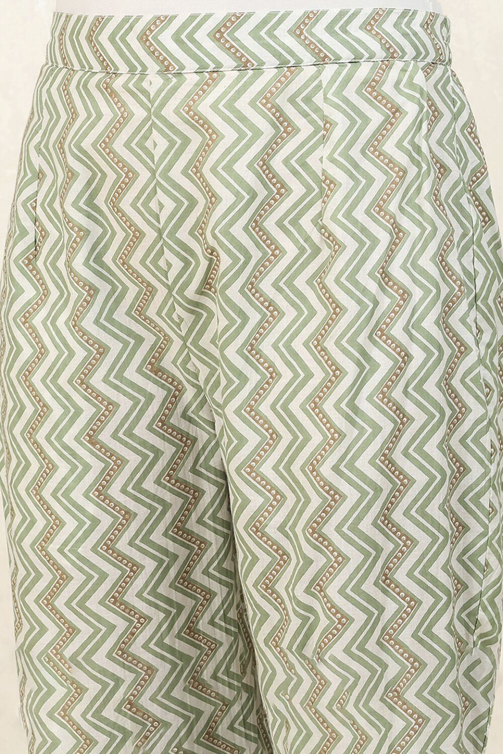 Pink Cotton Screen Printed Unstitched Suit Set image number 3