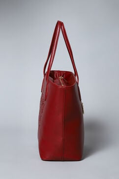 Maroon Pu Leather Tote Bag image number 2