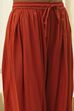 Burnt Orange Straight Solid Co-ord Set image number 2