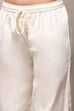Cream Cotton Straight Suit Set