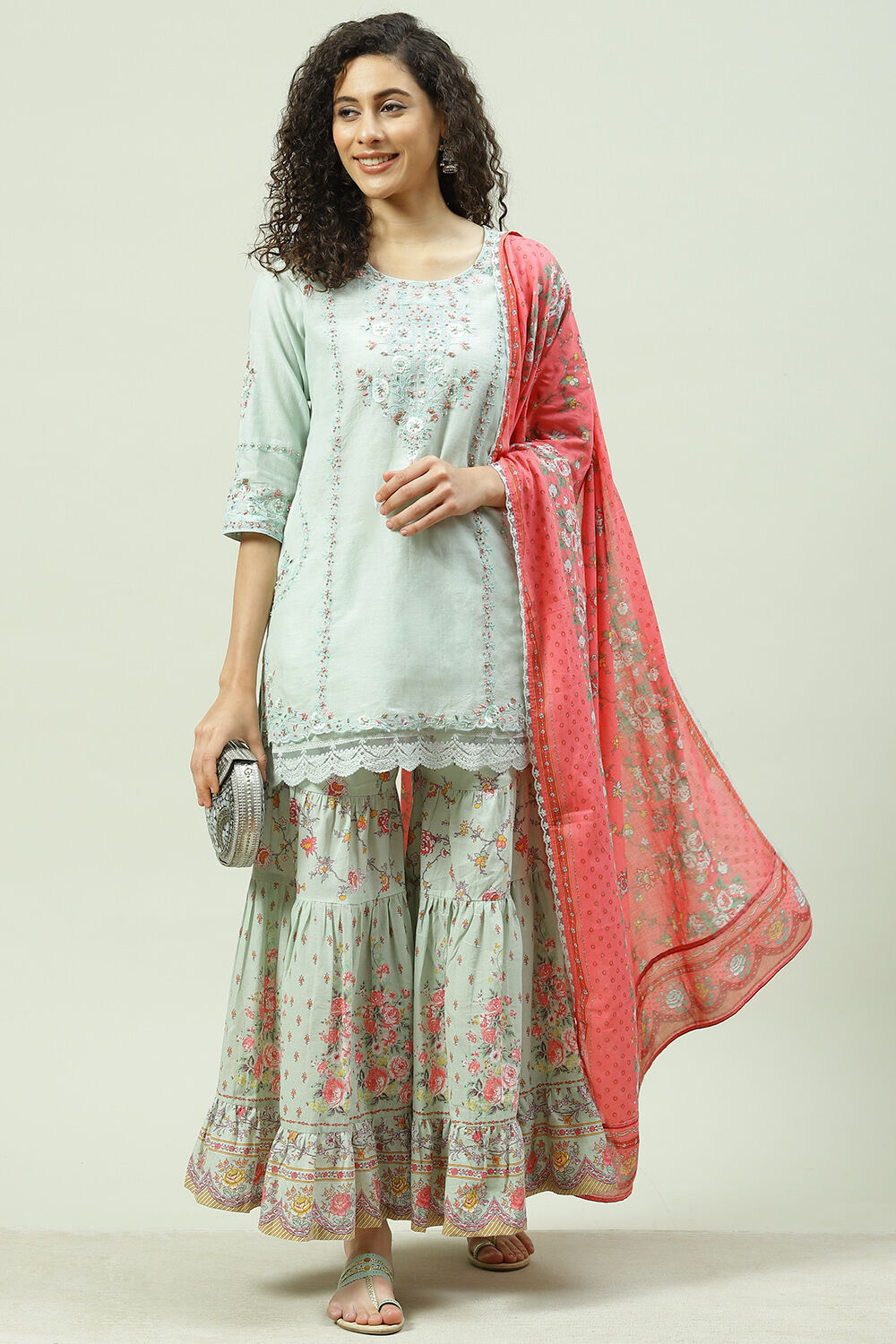 Biba green outlet suit set