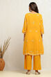 Pink Embroidered Kalidar Suit Set image number 4