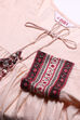 Light Peach Cotton Anarkali Kurta Palazzo Suit Set image number 1