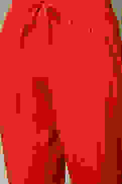 Red Cotton Anarkali Kurta Churidar Suit Set image number 3