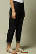 Black Art Silk Pants image number 5
