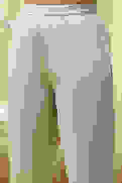 Beige Chanderi Hand Painted Unstitched Suit Set image number 3