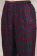 Teal Viscose Rayon Straight Printed Kurta Pants Set image number 2