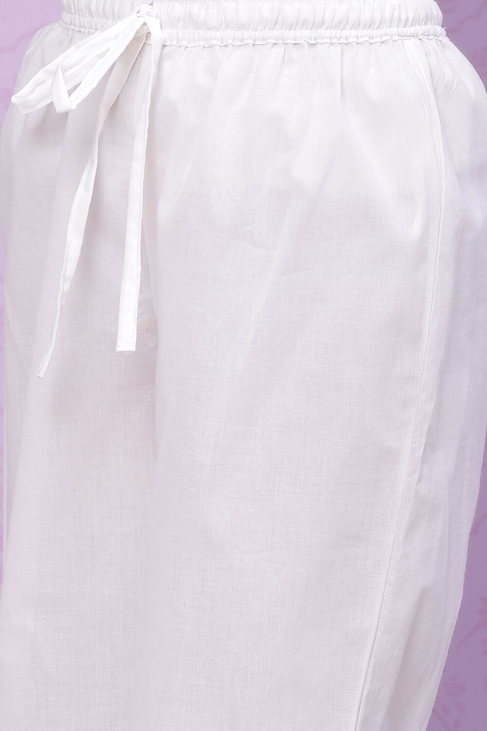 Yellow Cotton Straight Straight Kurta Palazzo Suit Set image number 3