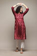 Berry LIVA Straight Printed Kurta image number 0